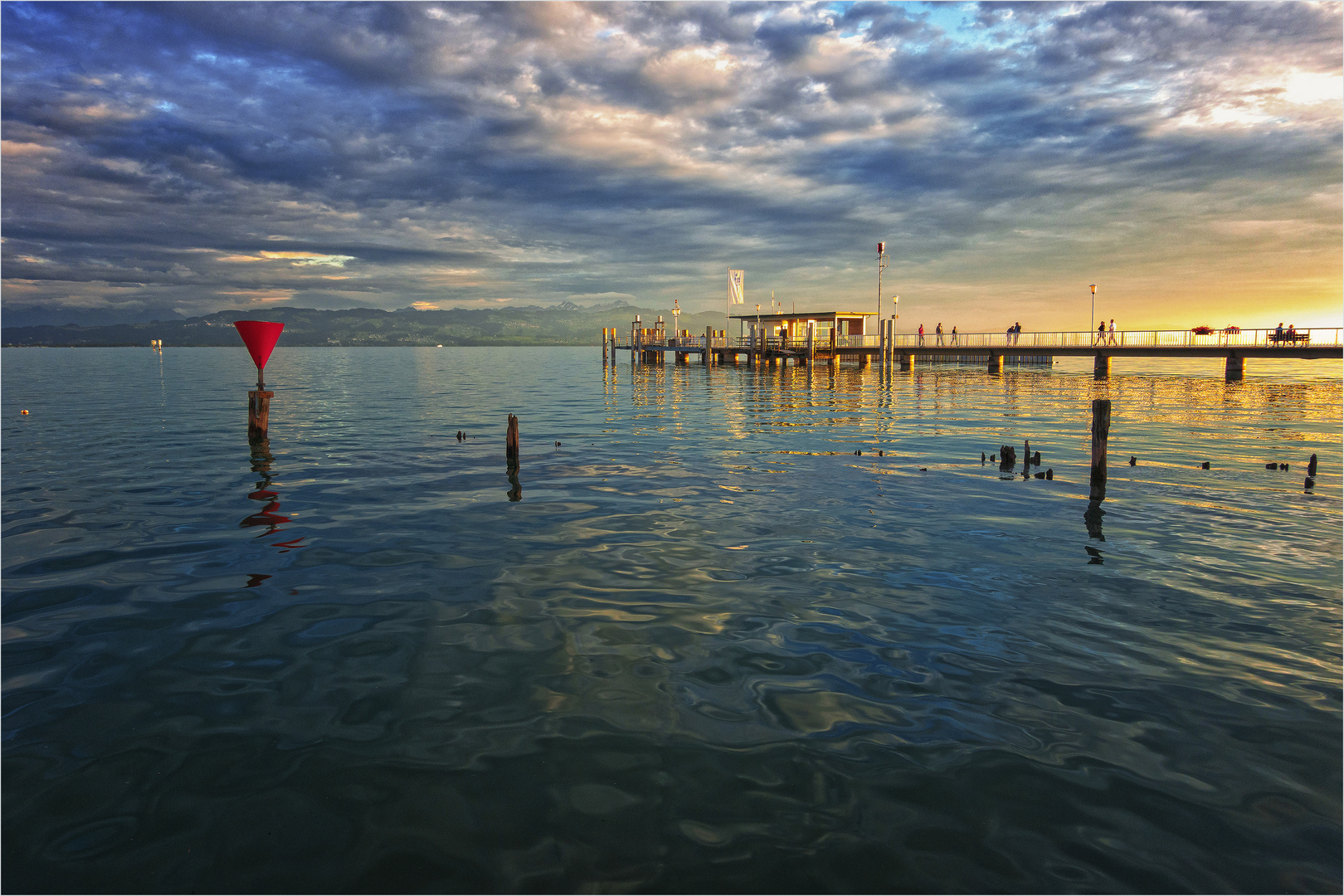 Abendstimmung in Wasserburg am Bodensee