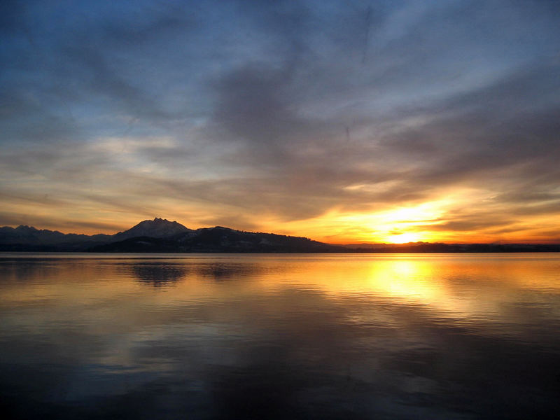 Abendstimmung in Zug