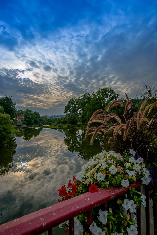 Abendstimmung - Kocherbrücke Forchtenberg