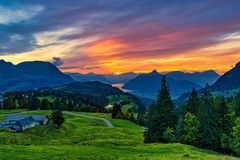 Abendstimmung Lauerzersee Schwyz