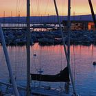 Abendstimmung Lausanne an der Hafenpromenade