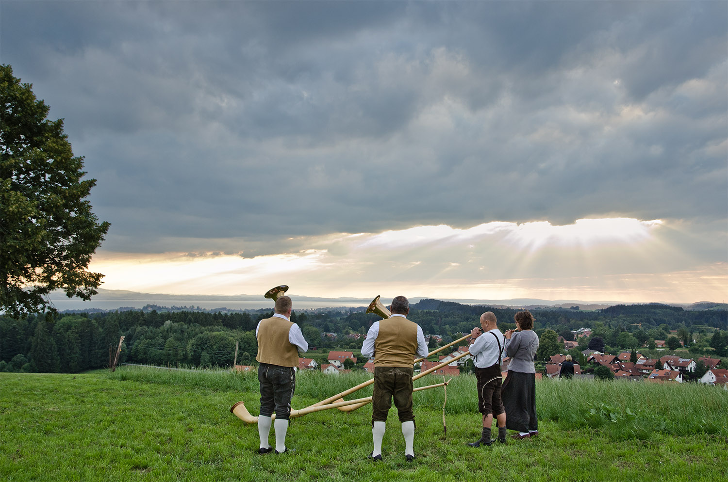 Abendstimmung mit Alphorn