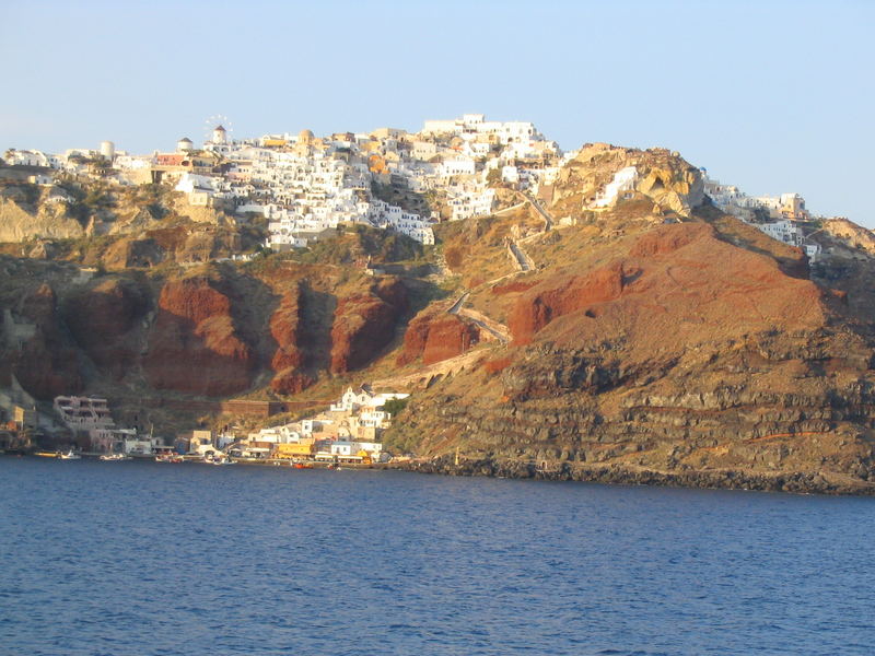 Abendstimmung mit Blick auf Santorin