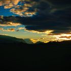 Abendstimmung mit Blick zur Zugspitze