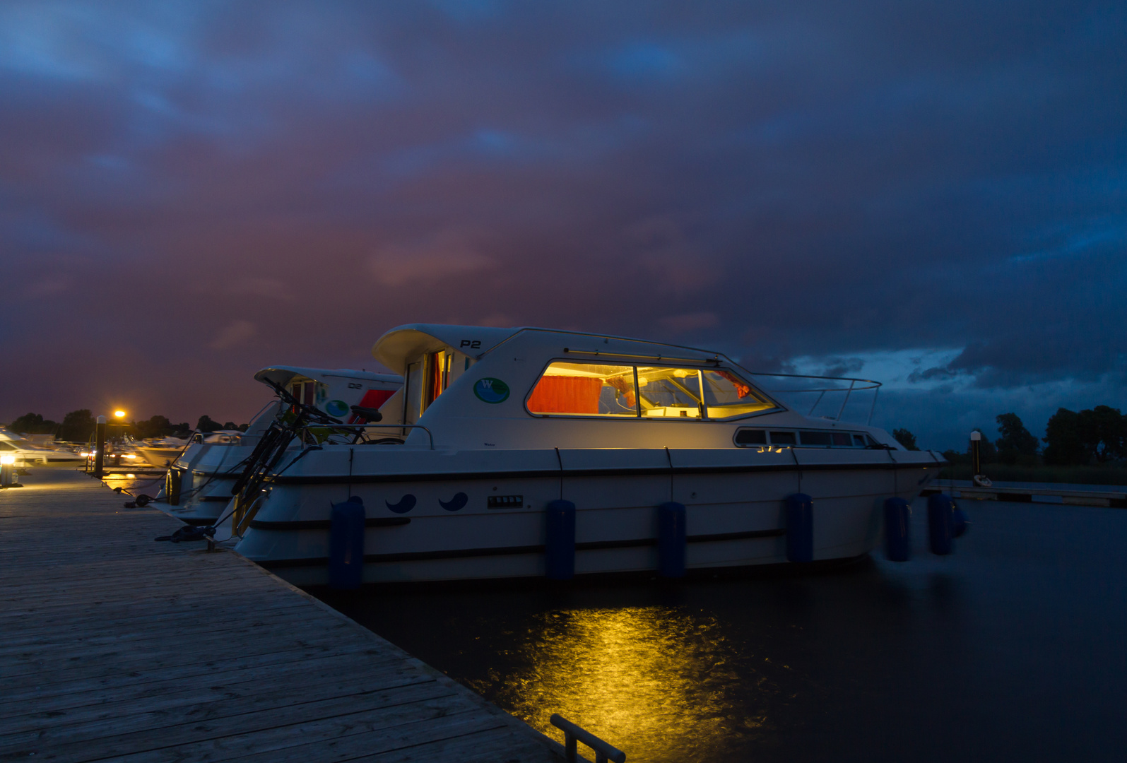 Abendstimmung mit Boot