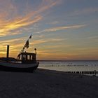 Abendstimmung mit Fischerboot