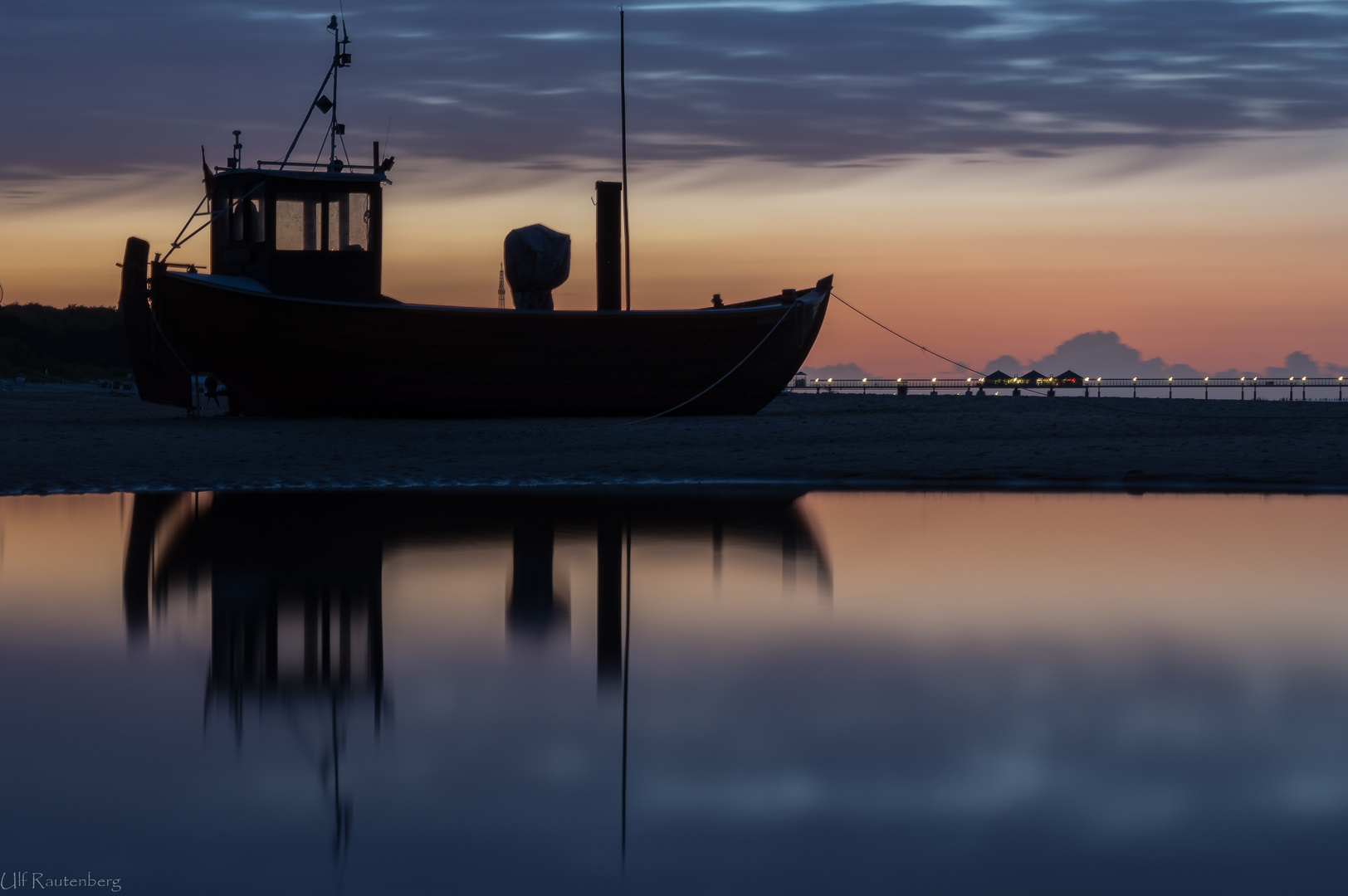 Abendstimmung mit Fischerboot!