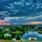 Abendstimmung mit heraufziehenden Gewitter