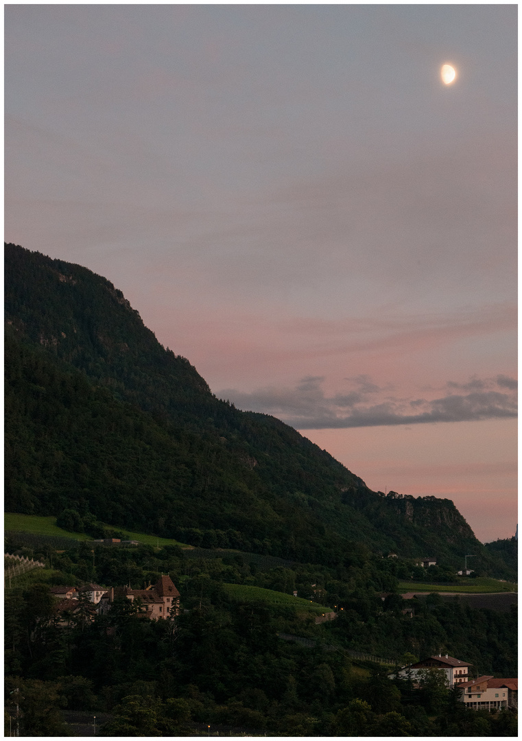 Abendstimmung mit Mond