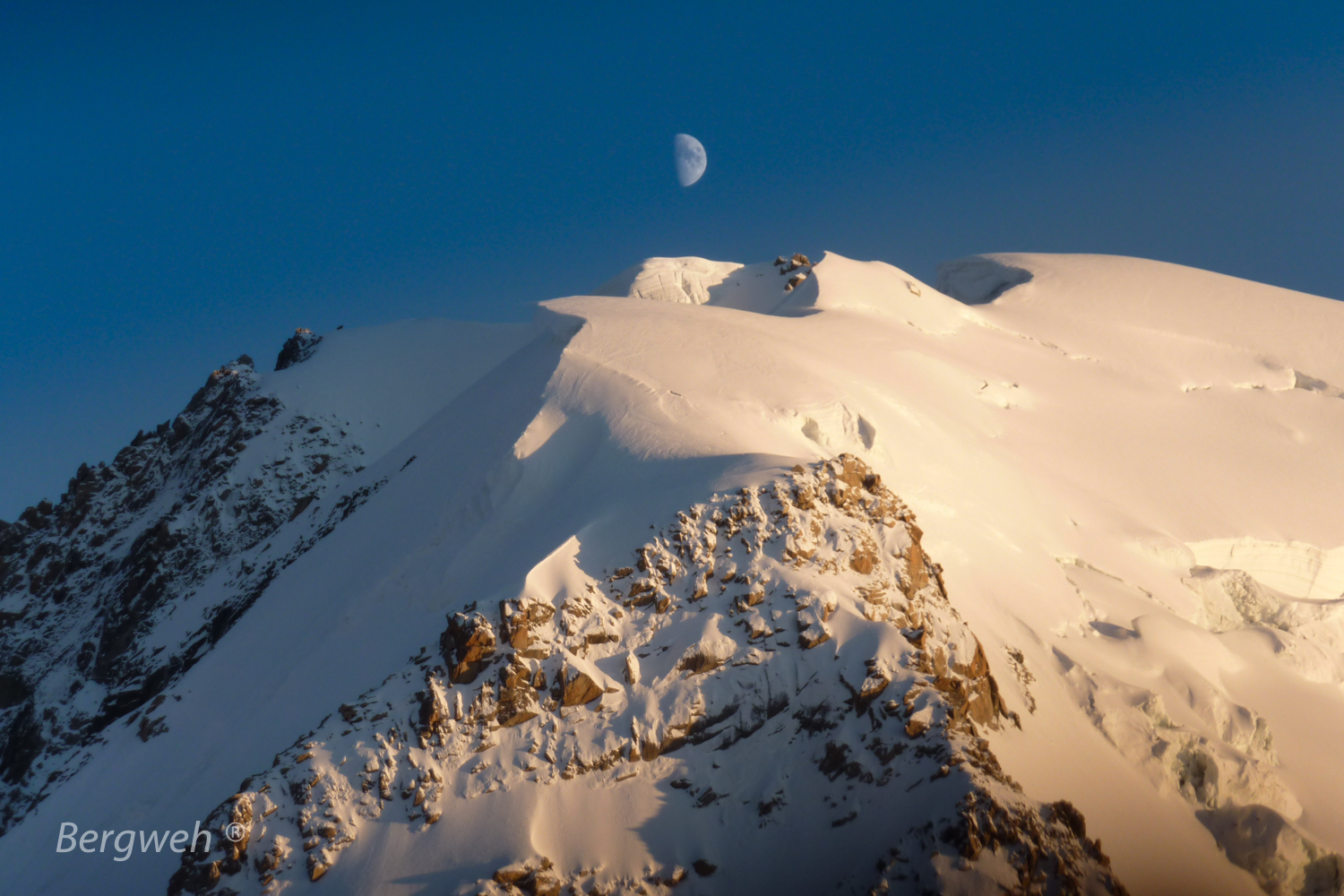 Abendstimmung mit Montblanc du Tacul