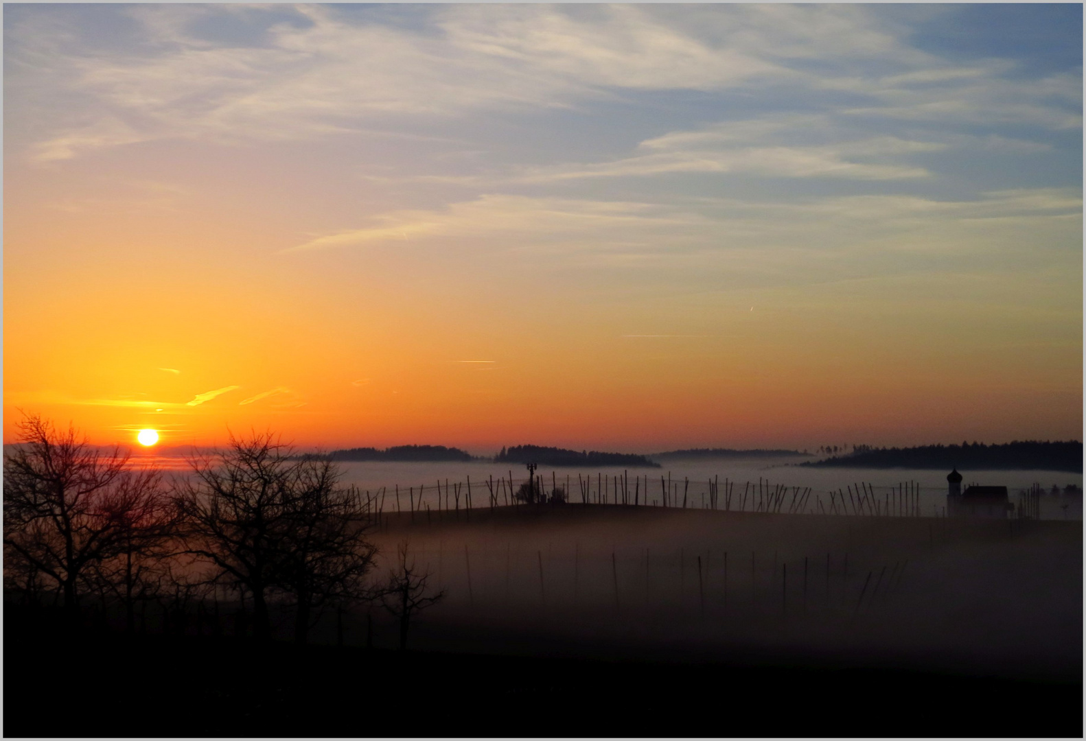 Abendstimmung mit Nebelwallen...