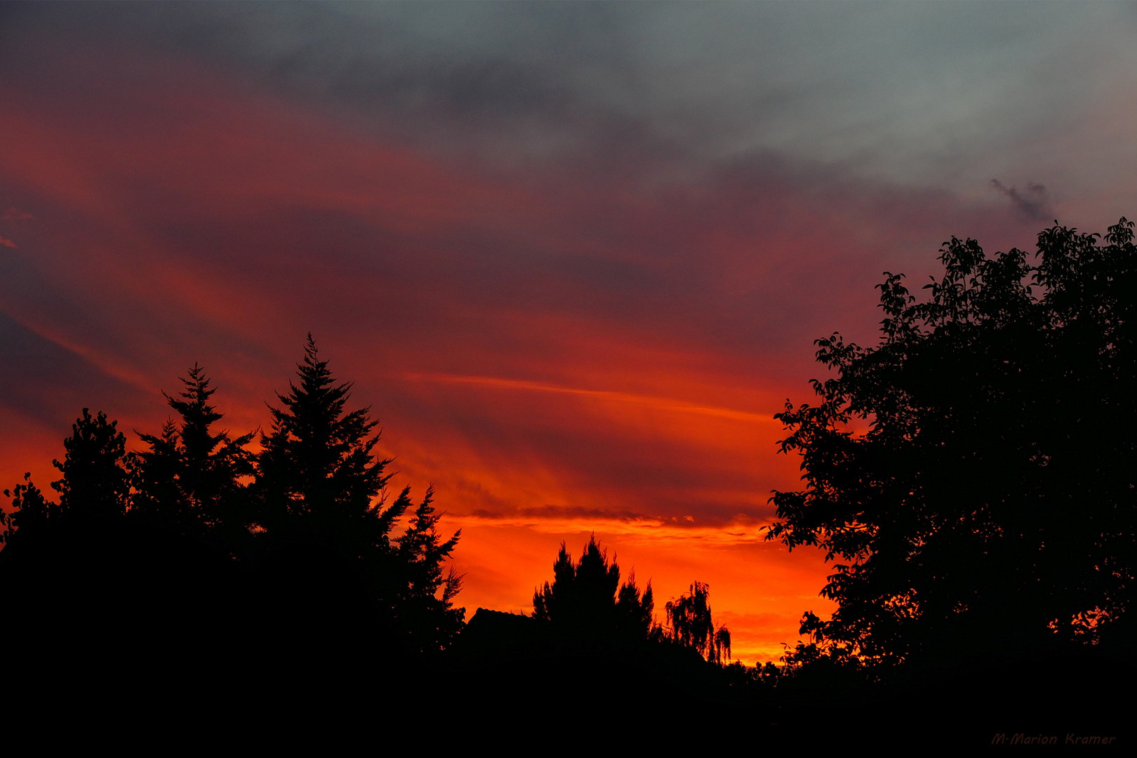 Abendstimmung mit Wetterwechsel