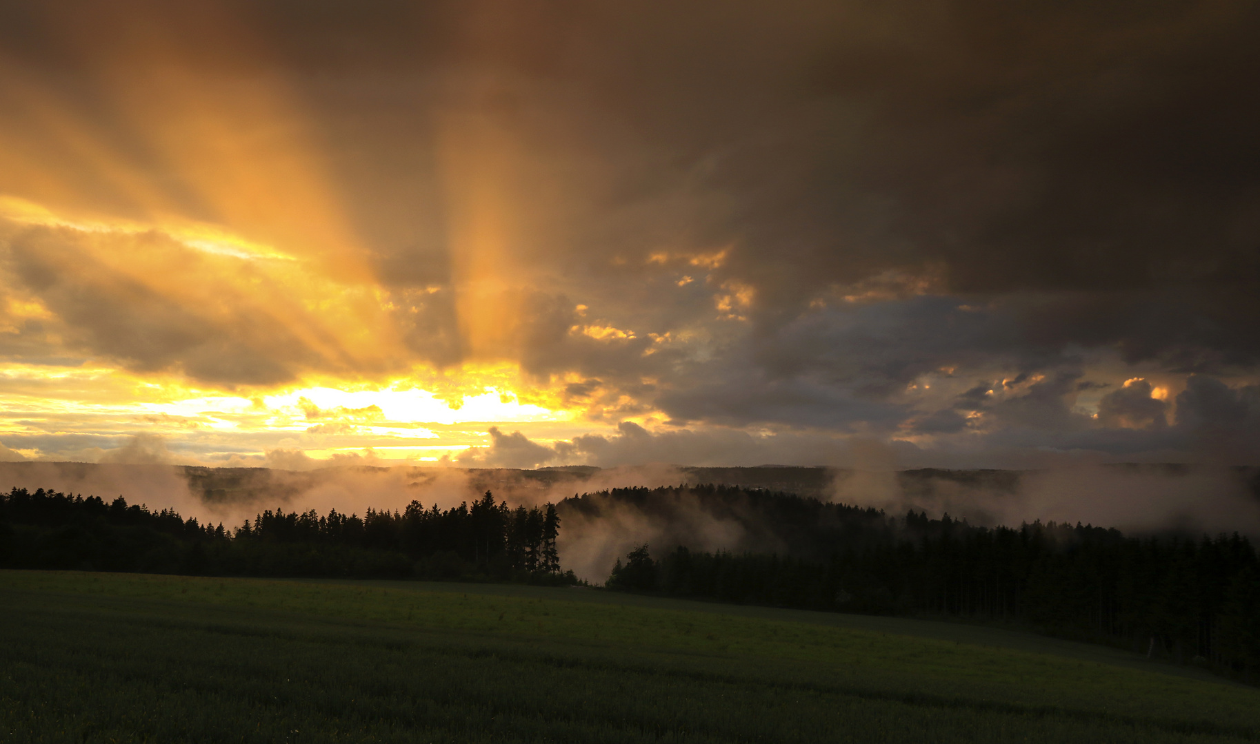 Abendstimmung nach dem Regen