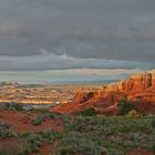 Abendstimmung nach einem Regentag im Arches National Park 05