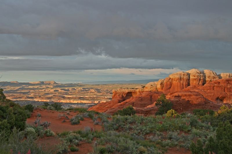 Abendstimmung nach einem Regentag im Arches National Park 05