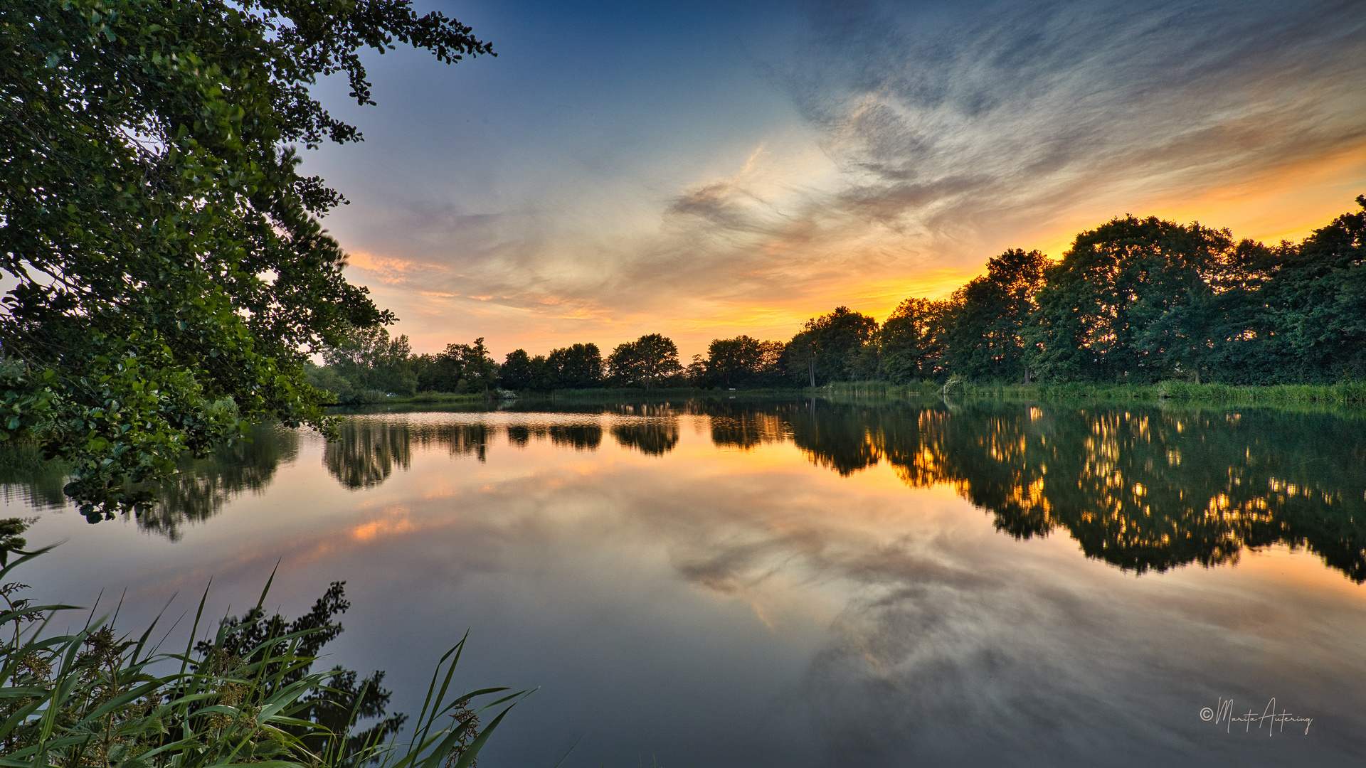 Abendstimmung nach Sonnenuntergang 