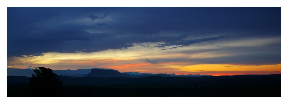 Abendstimmung nahe der Drakensberge