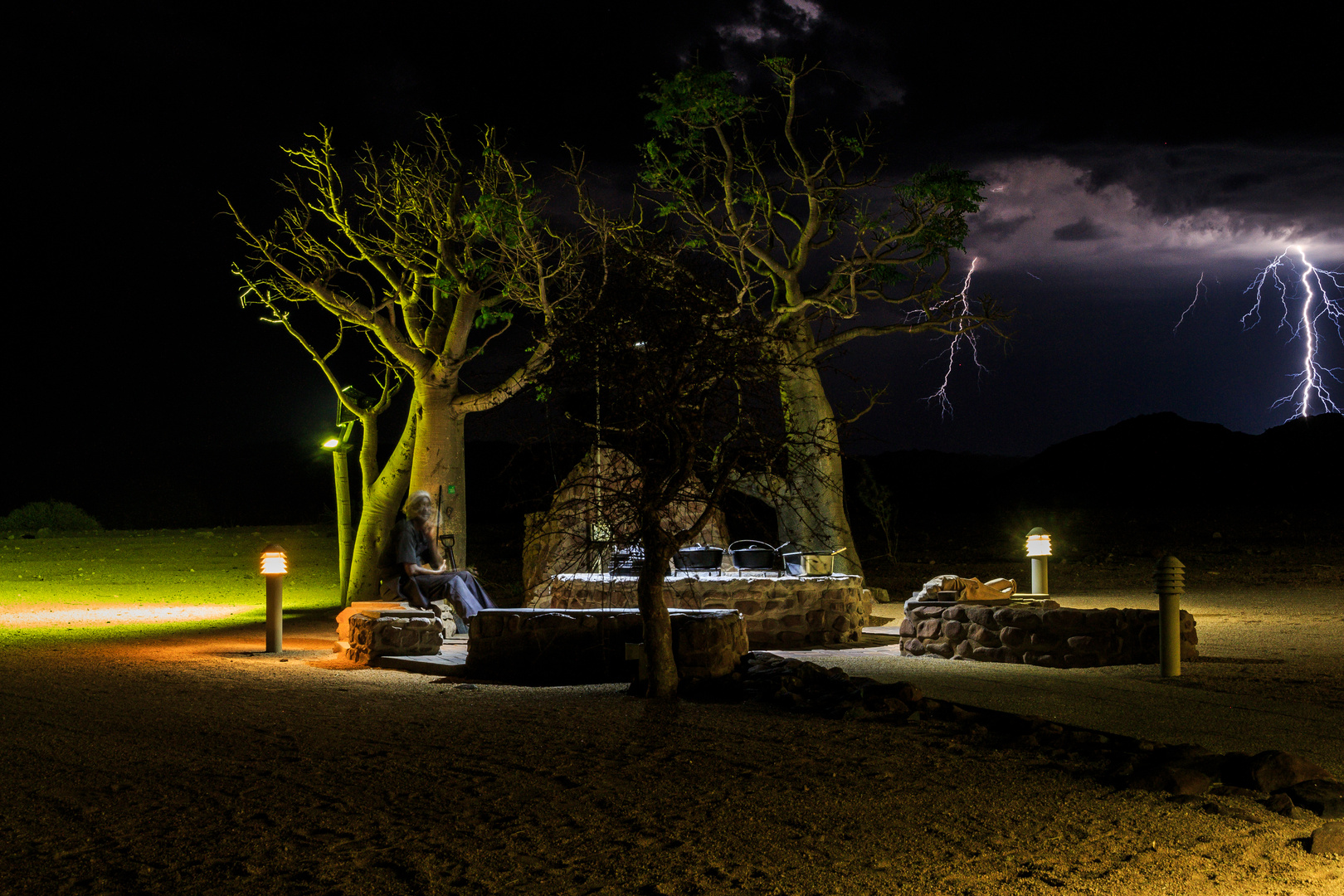 Abendstimmung Namib Wüste