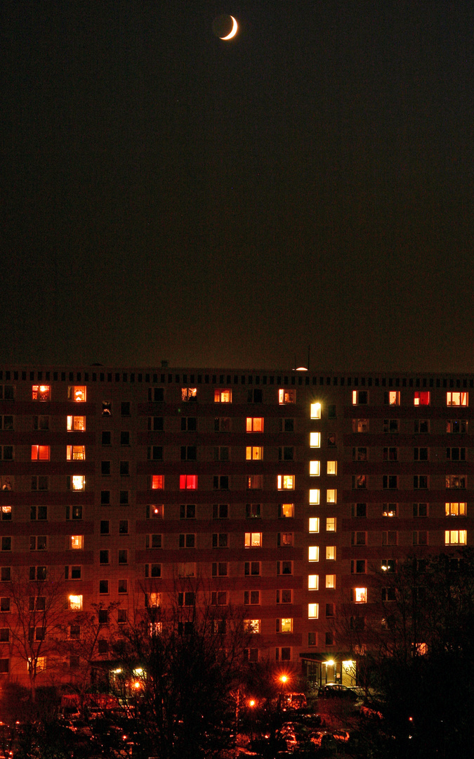 Abendstimmung - Nur der Mond schaut zu