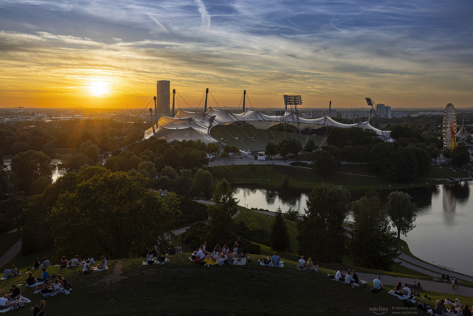 Abendstimmung Olympiapark München