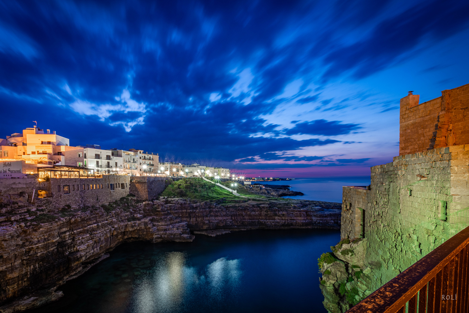 Abendstimmung Polignano a Mare