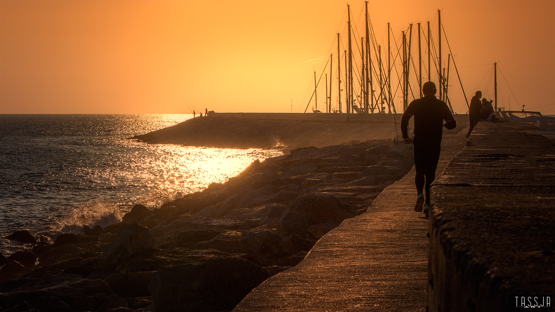 Abendstimmung - Port Ginestra - Castelldefels (Catalionien, Spanien)