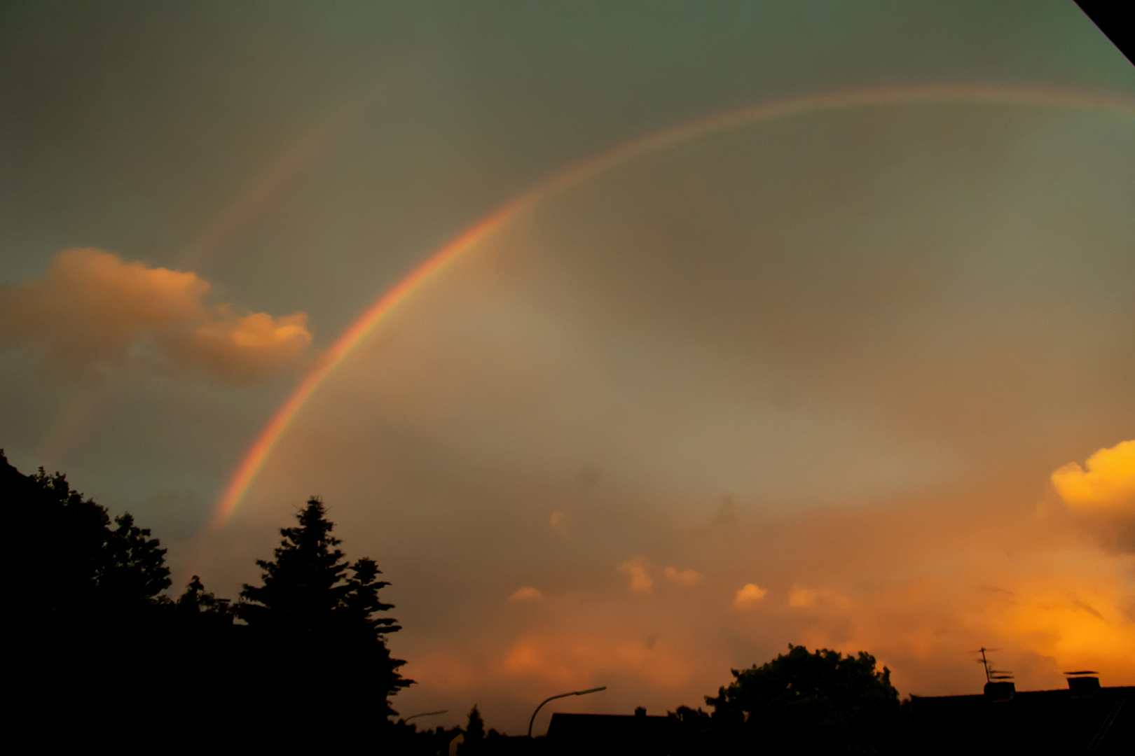 Abendstimmung / Regenbogen