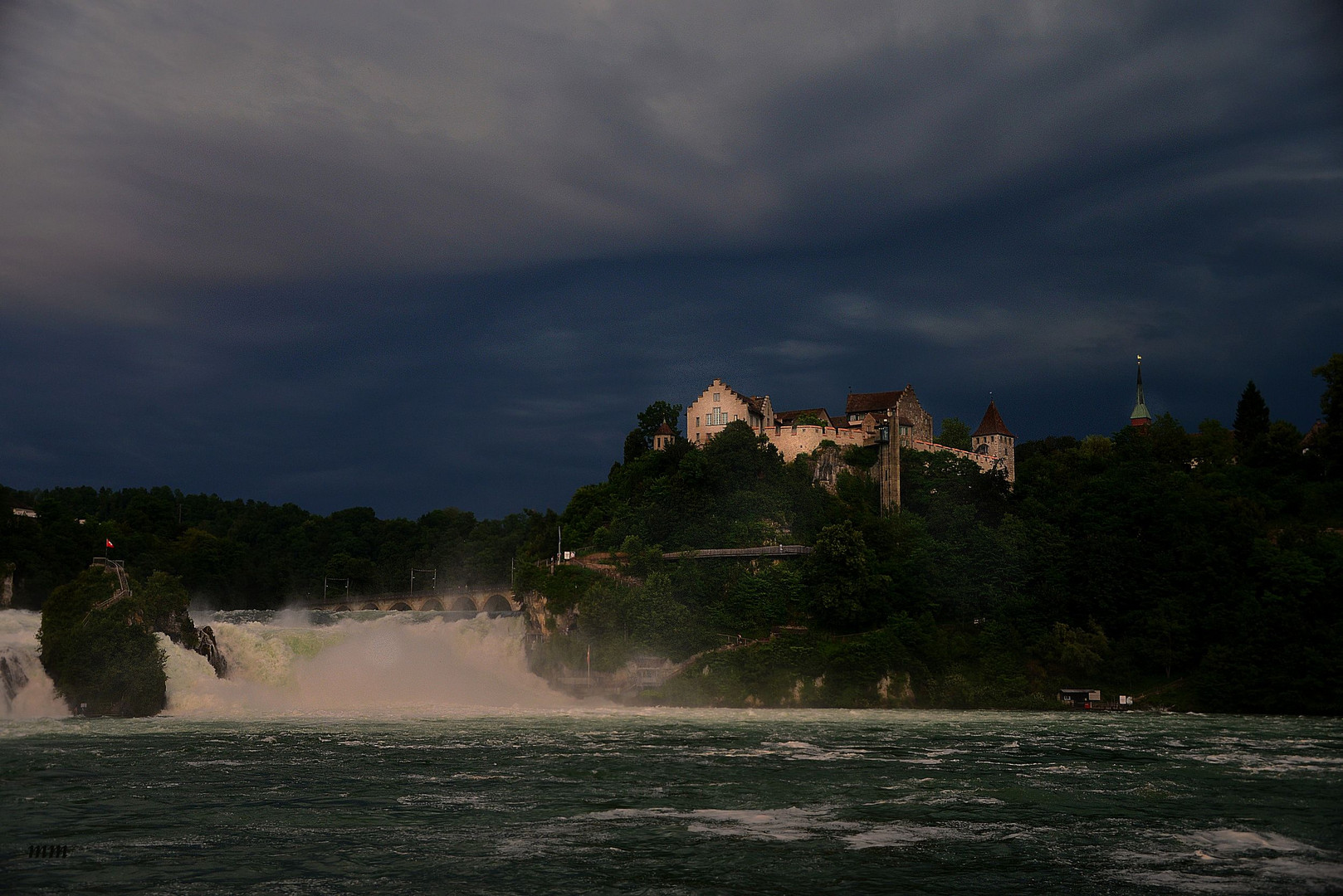 Abendstimmung Rheinfall Schaffhausen