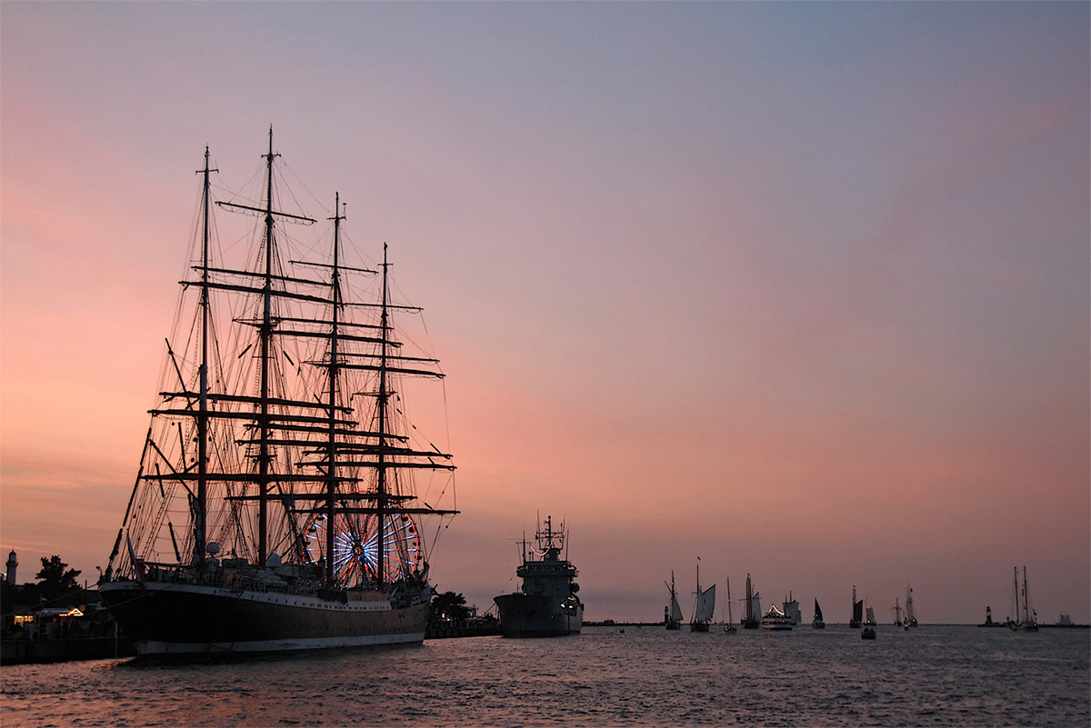 Abendstimmung Sail Warnemünde