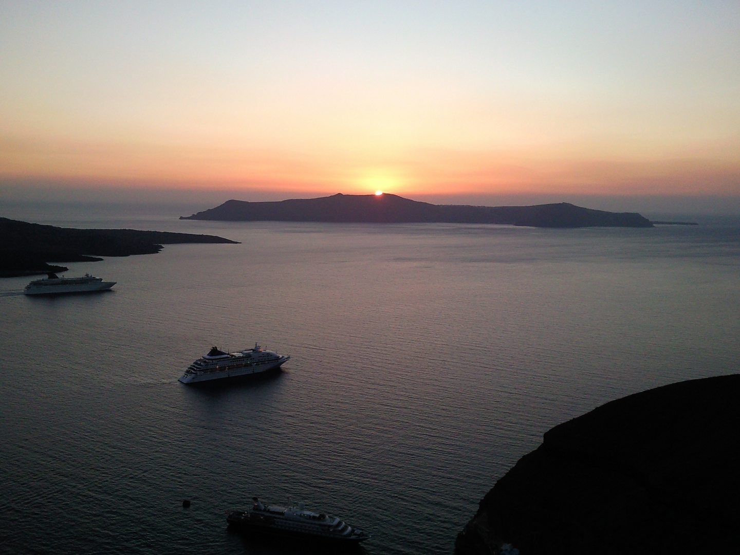 Abendstimmung Santorin