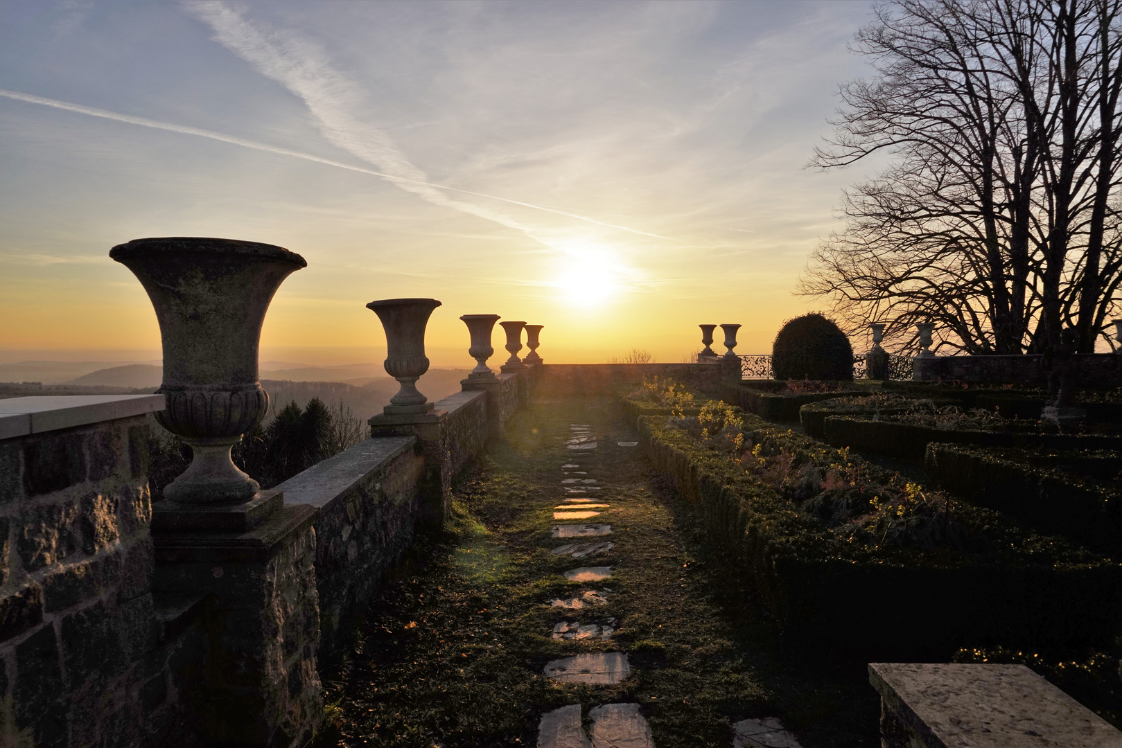 Abendstimmung Schloss Bürgeln