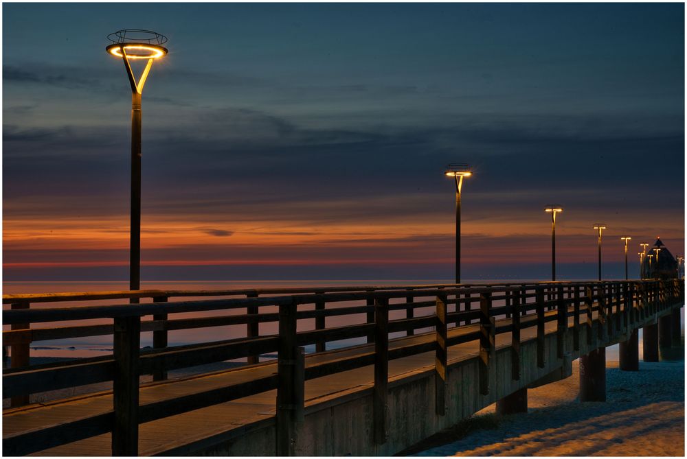 Abendstimmung Seebrücke Zingst