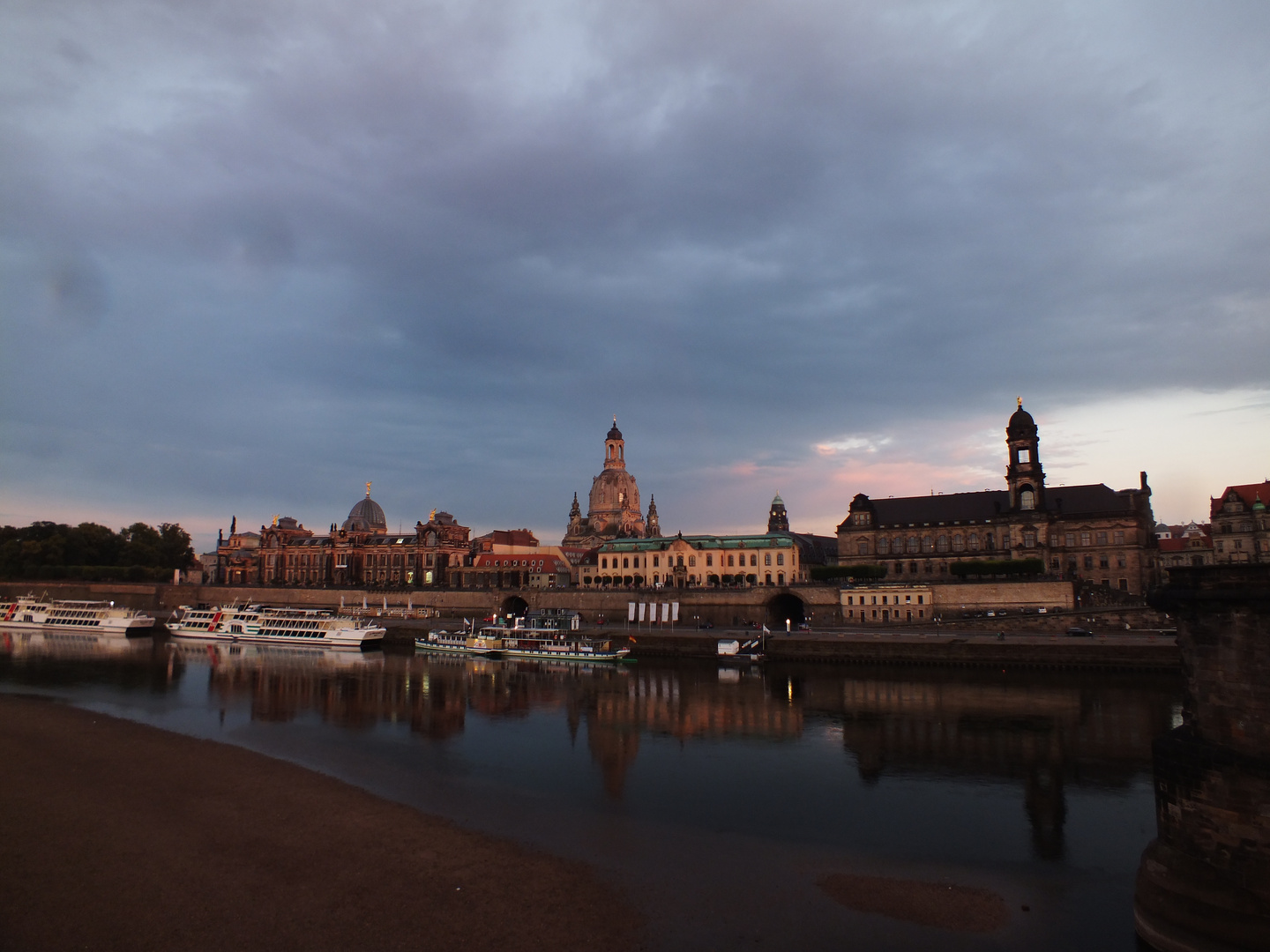 Abendstimmung Skyline Dresden