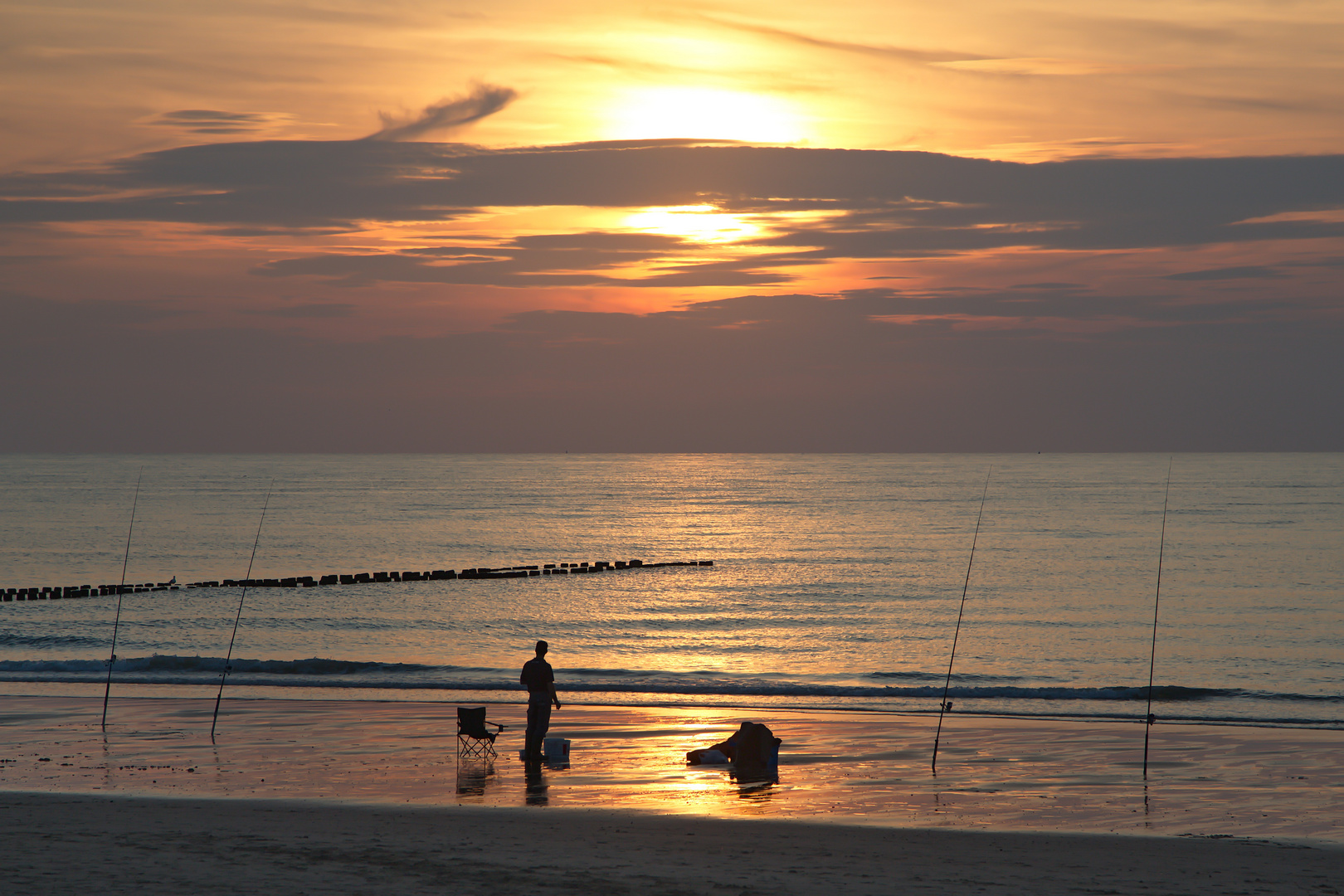 Abendstimmung Strand Domburg