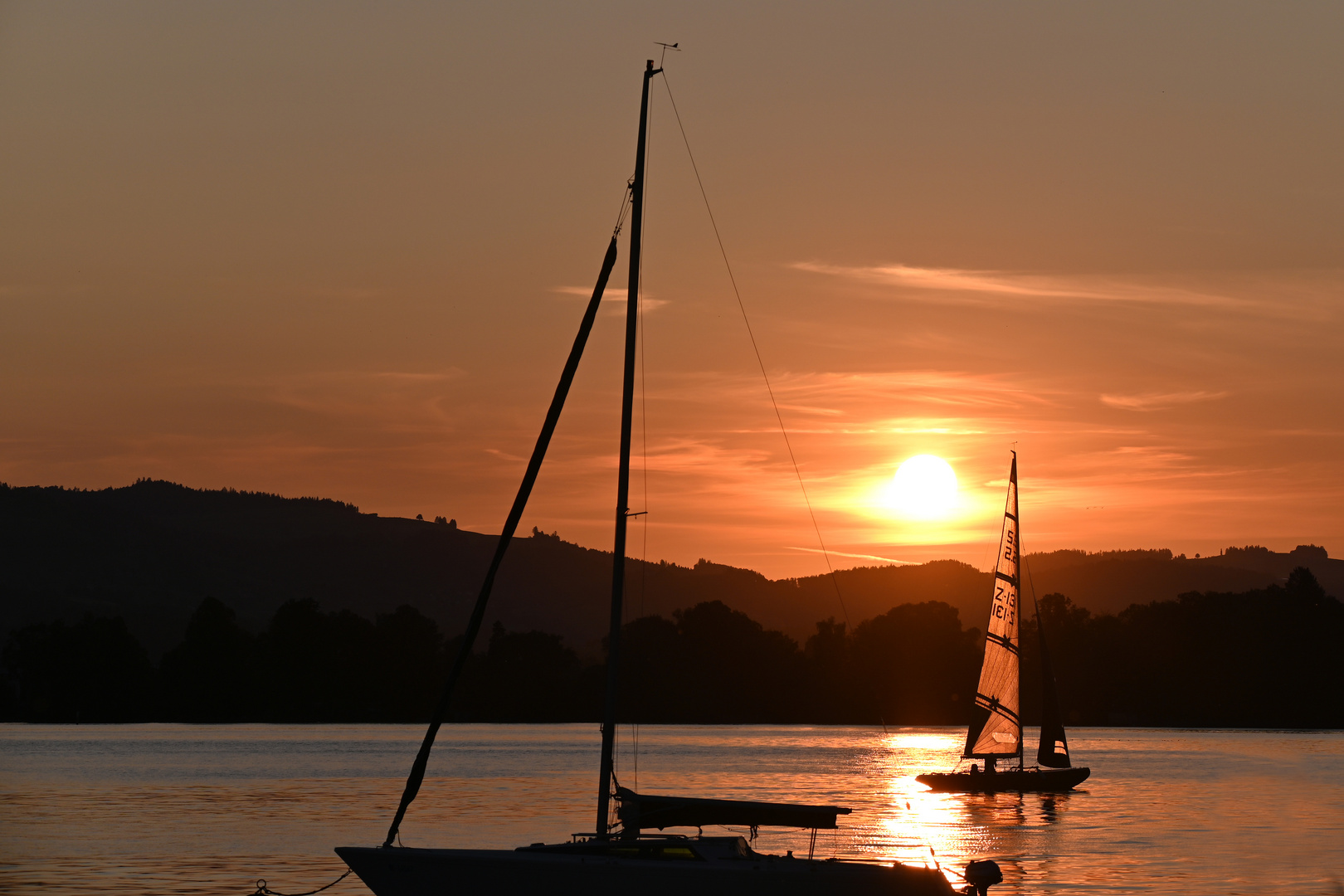 Abendstimmung Thunersee Schweiz