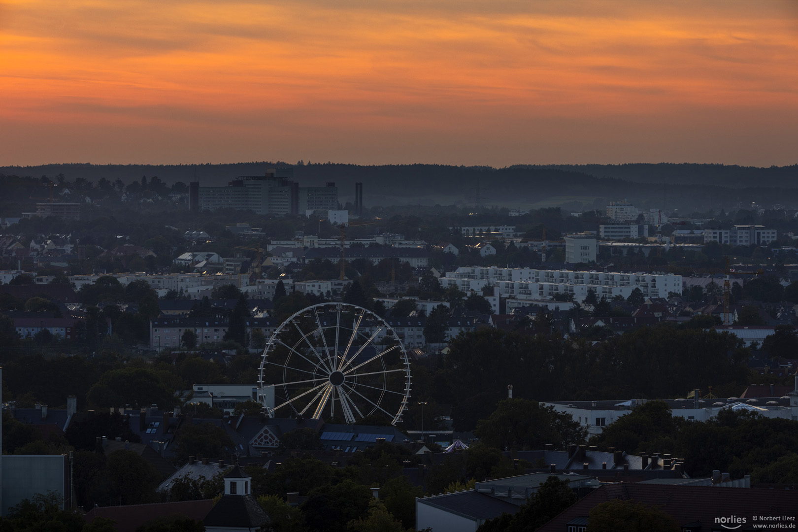 Abendstimmung über Augsburg