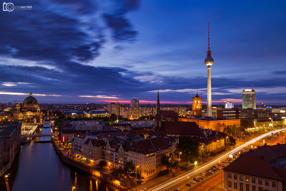 Abendstimmung über Berlin