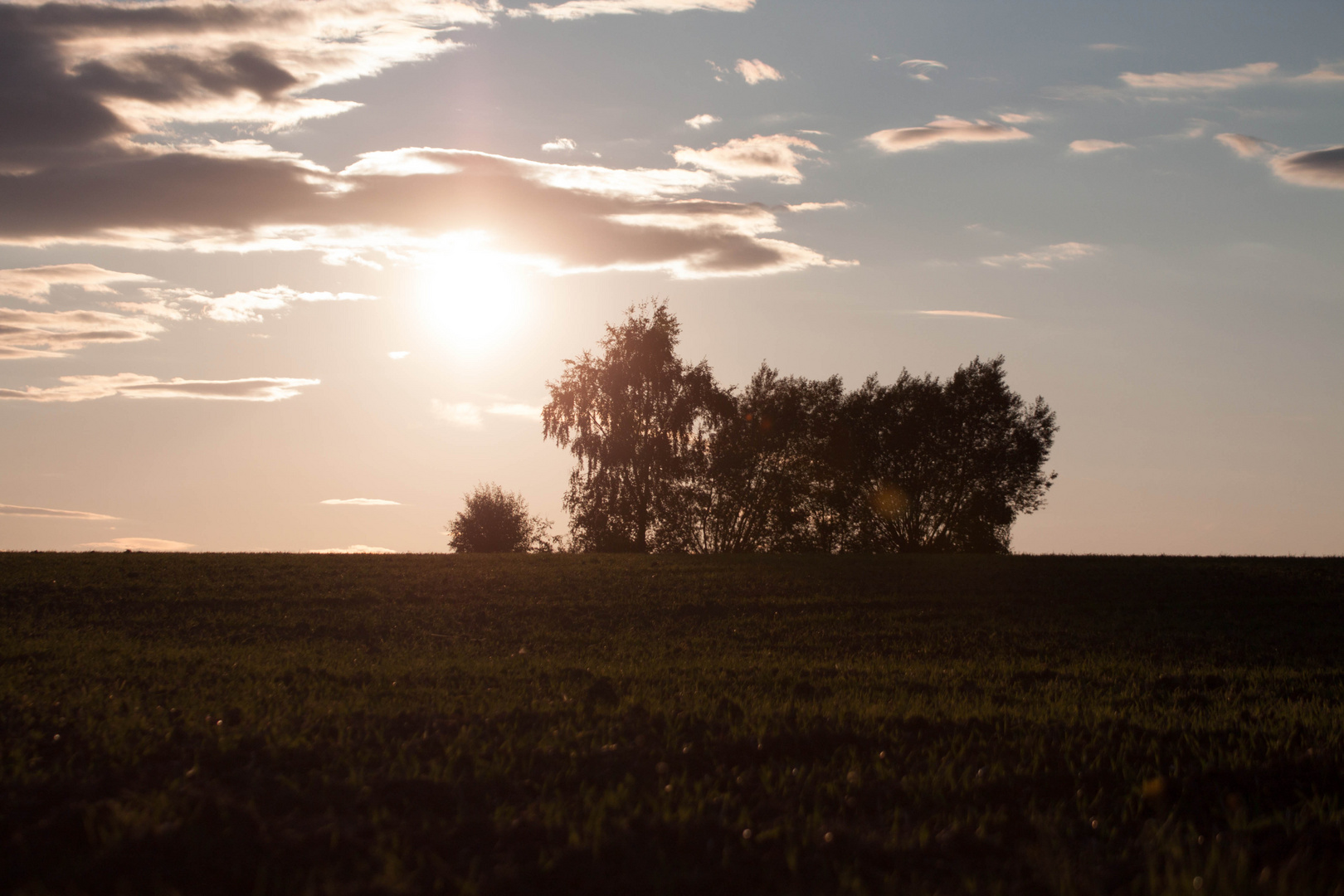 Abendstimmung über Brahmenau Thüringen