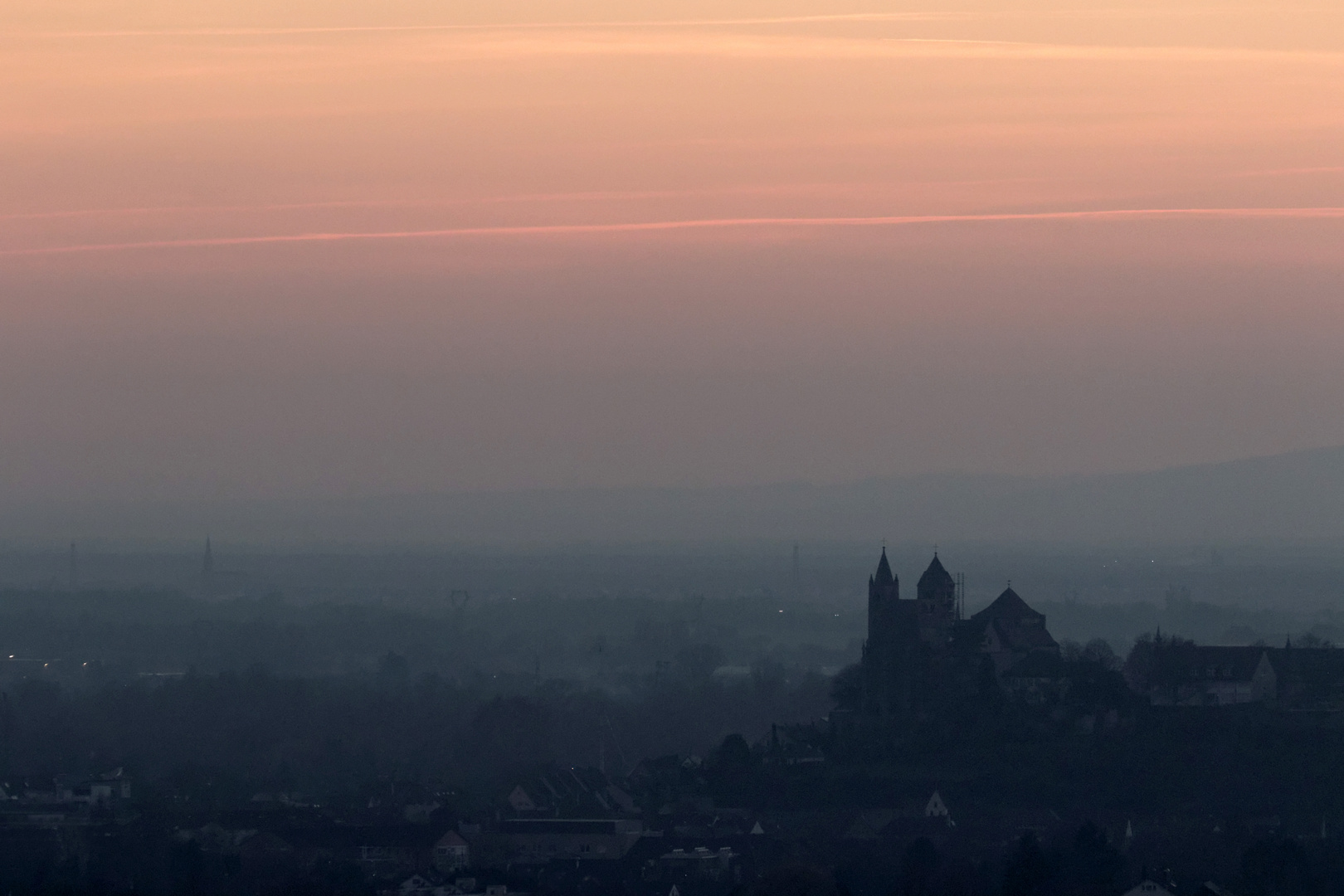 Abendstimmung über Breisach