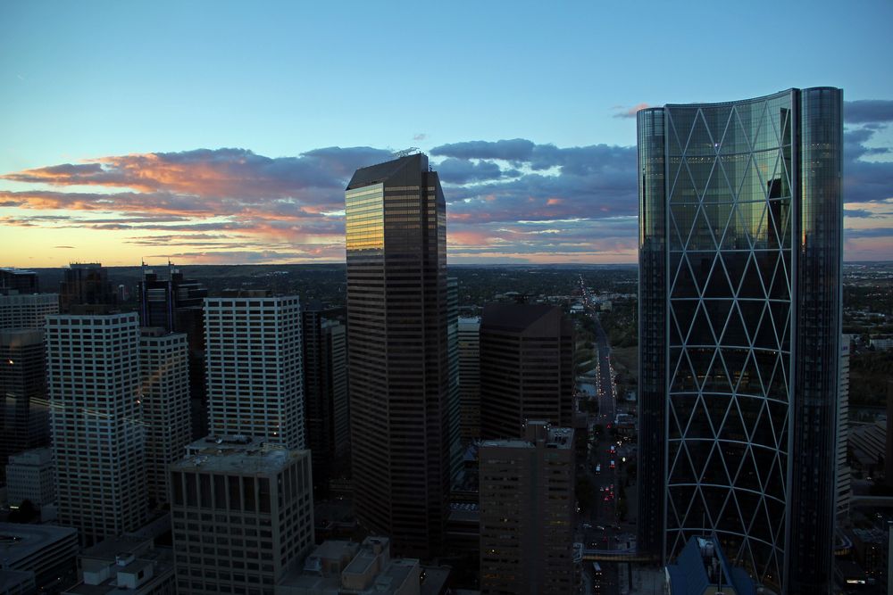 Abendstimmung über Calgary