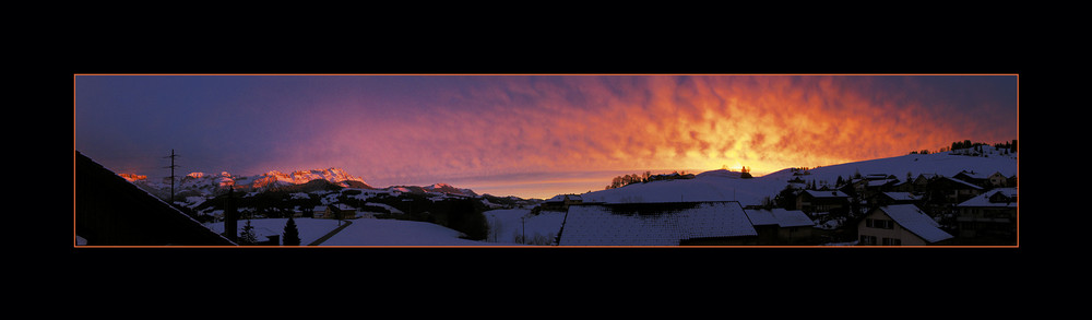 Abendstimmung über dem Appenzellerland