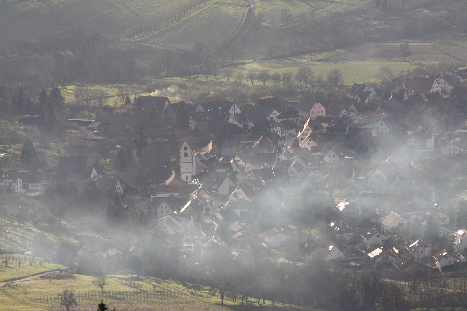 Abendstimmung über dem Eggener Tal (Südschwarzwald)