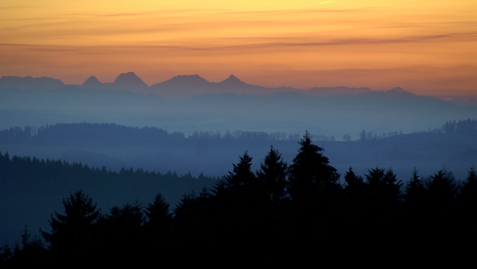 Abendstimmung über dem Emmental