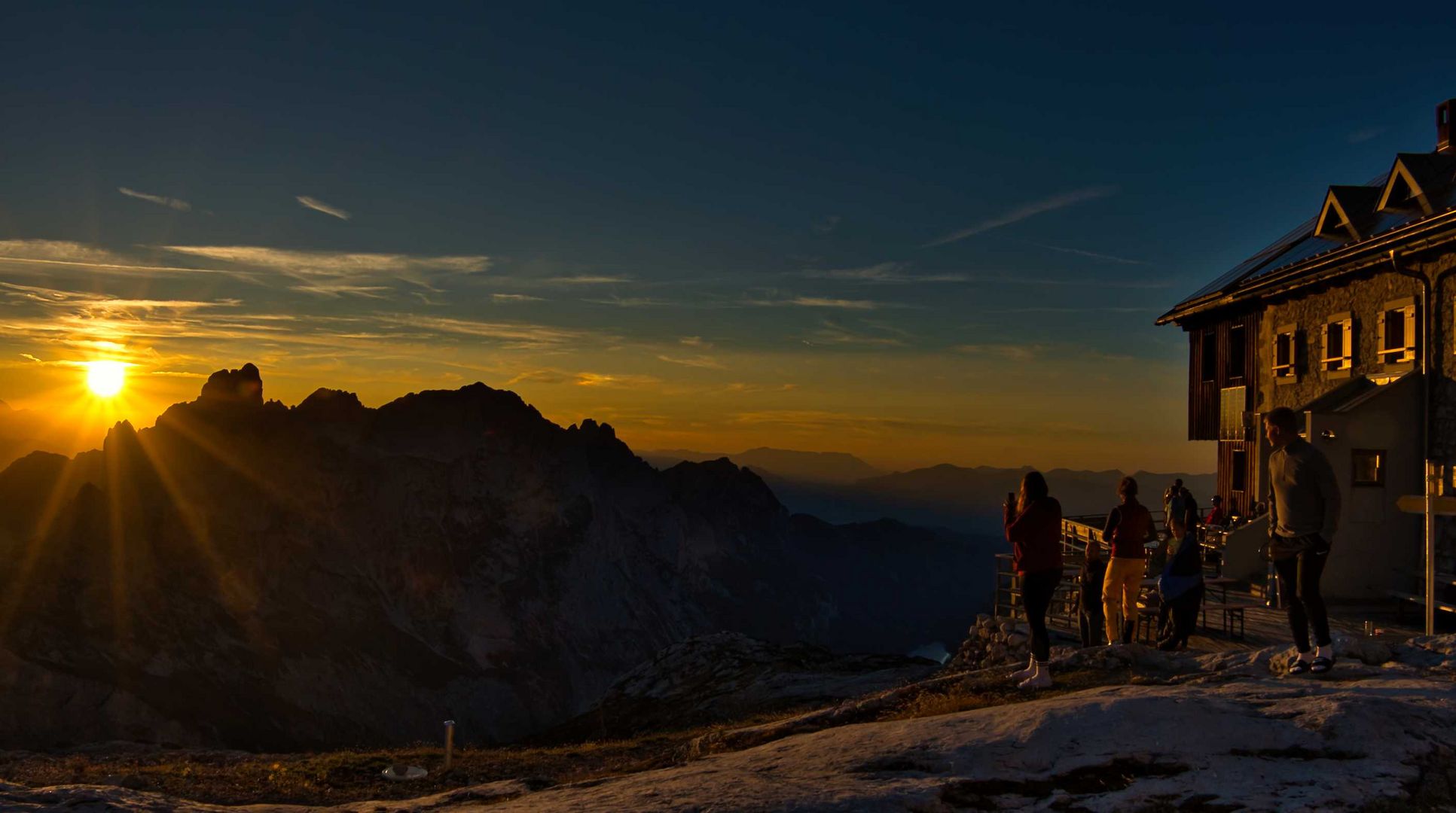 Abendstimmung über dem Gosaukamm