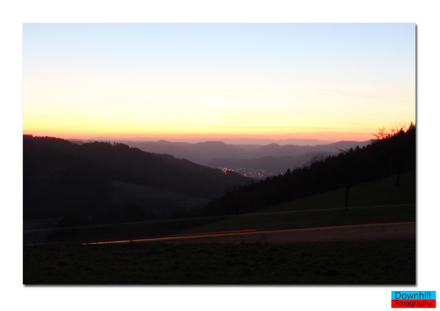 Abendstimmung über dem Harmersbachtal 2