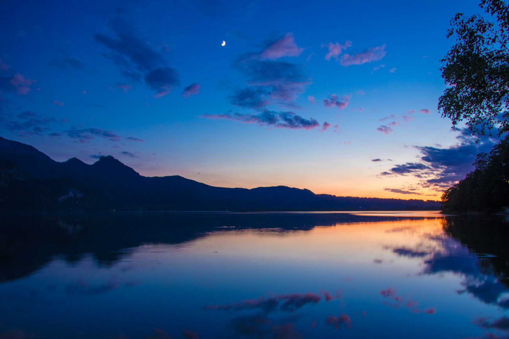 Abendstimmung über dem Kochelsee