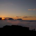 Abendstimmung über dem Nebel