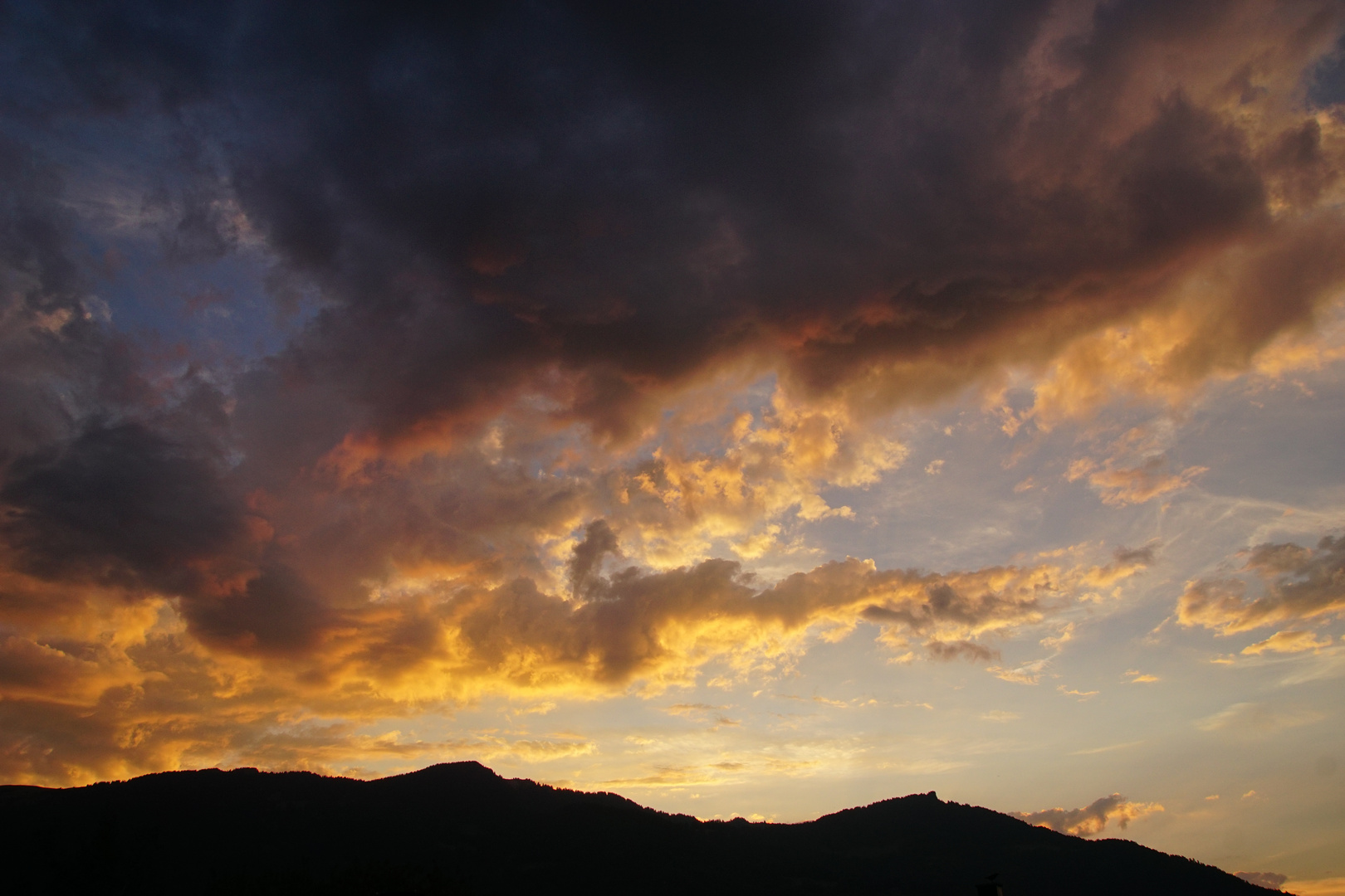 Abendstimmung über dem Pizalun