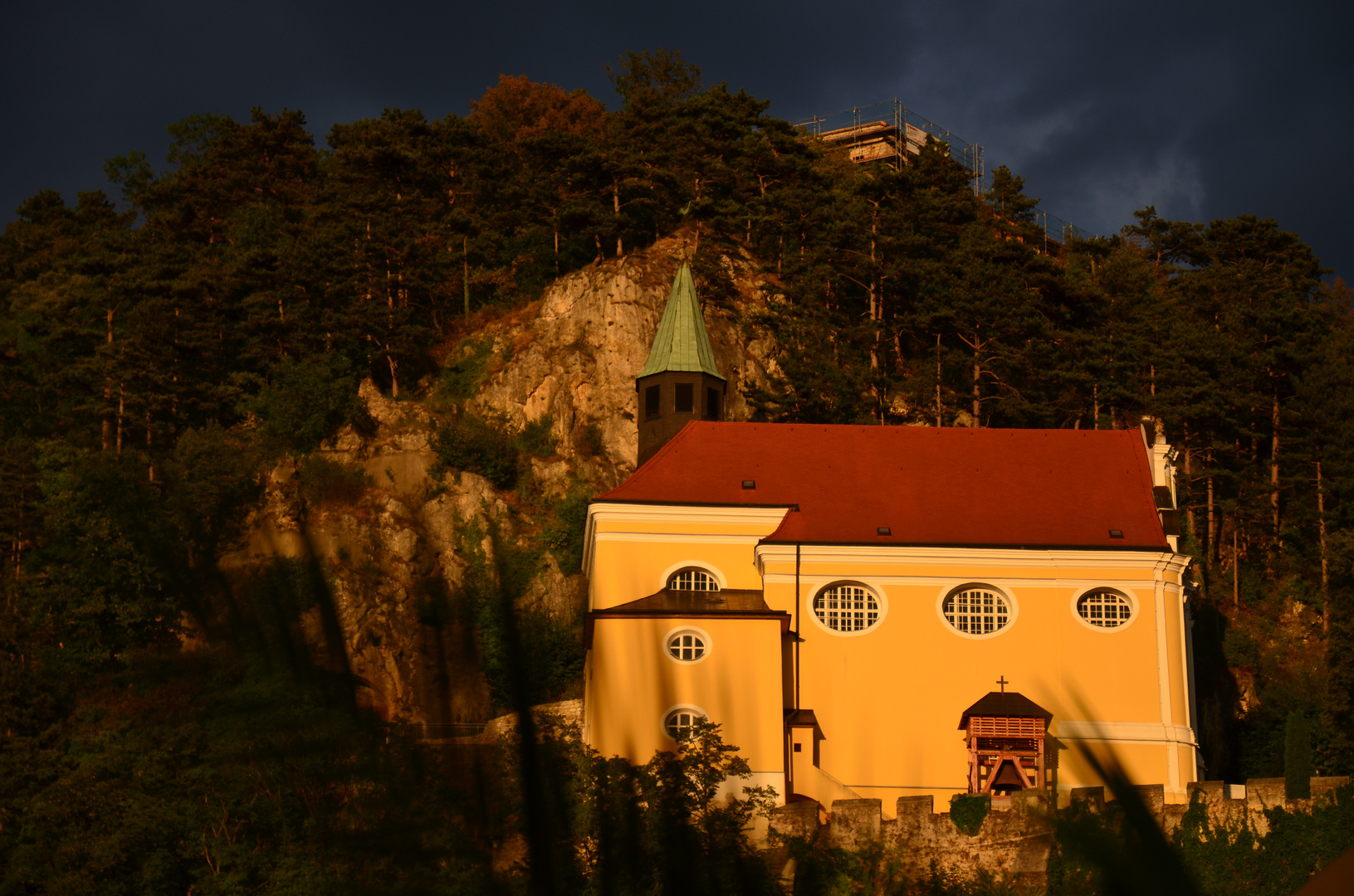 Abendstimmung über dem Schlossberg