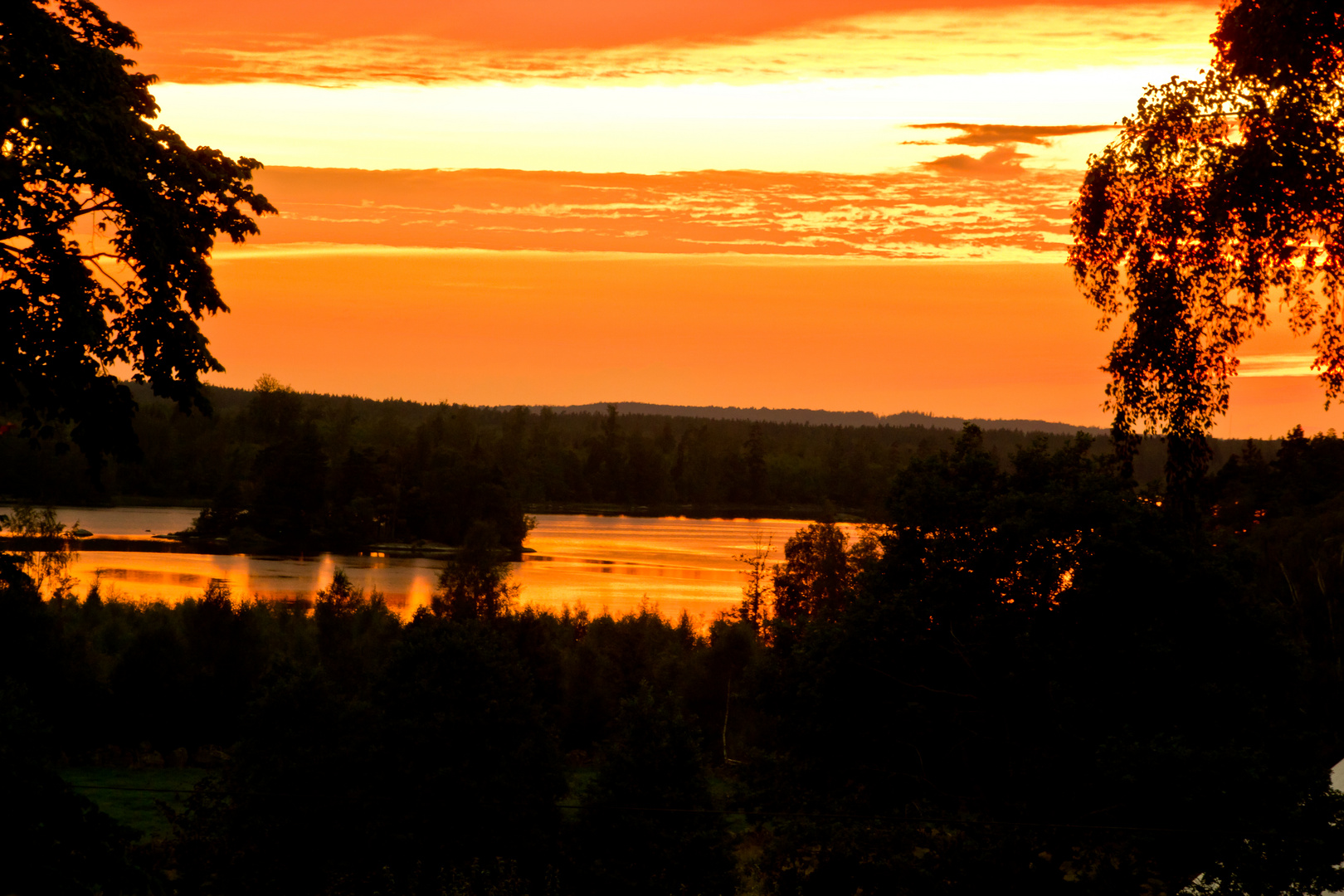 Abendstimmung über dem See